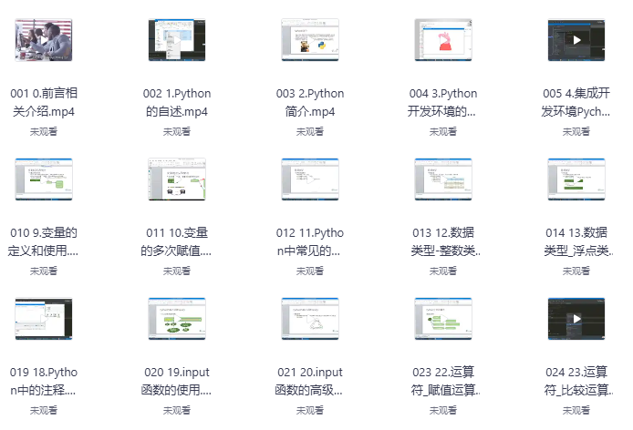 花了两万多买的Python全套教程，入门让到精通开发教程